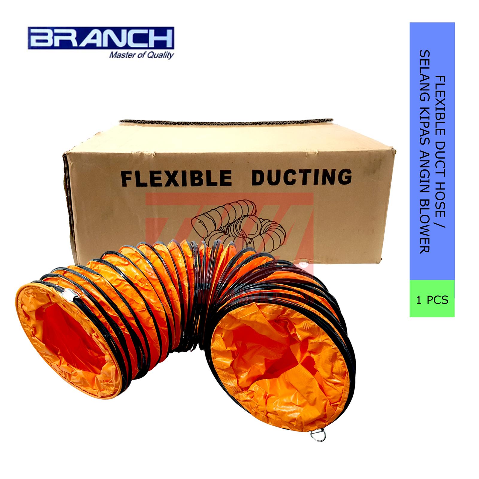 Branch Flexible Duct PVC Selang Kipas Angin Blower 8" x 5mtr