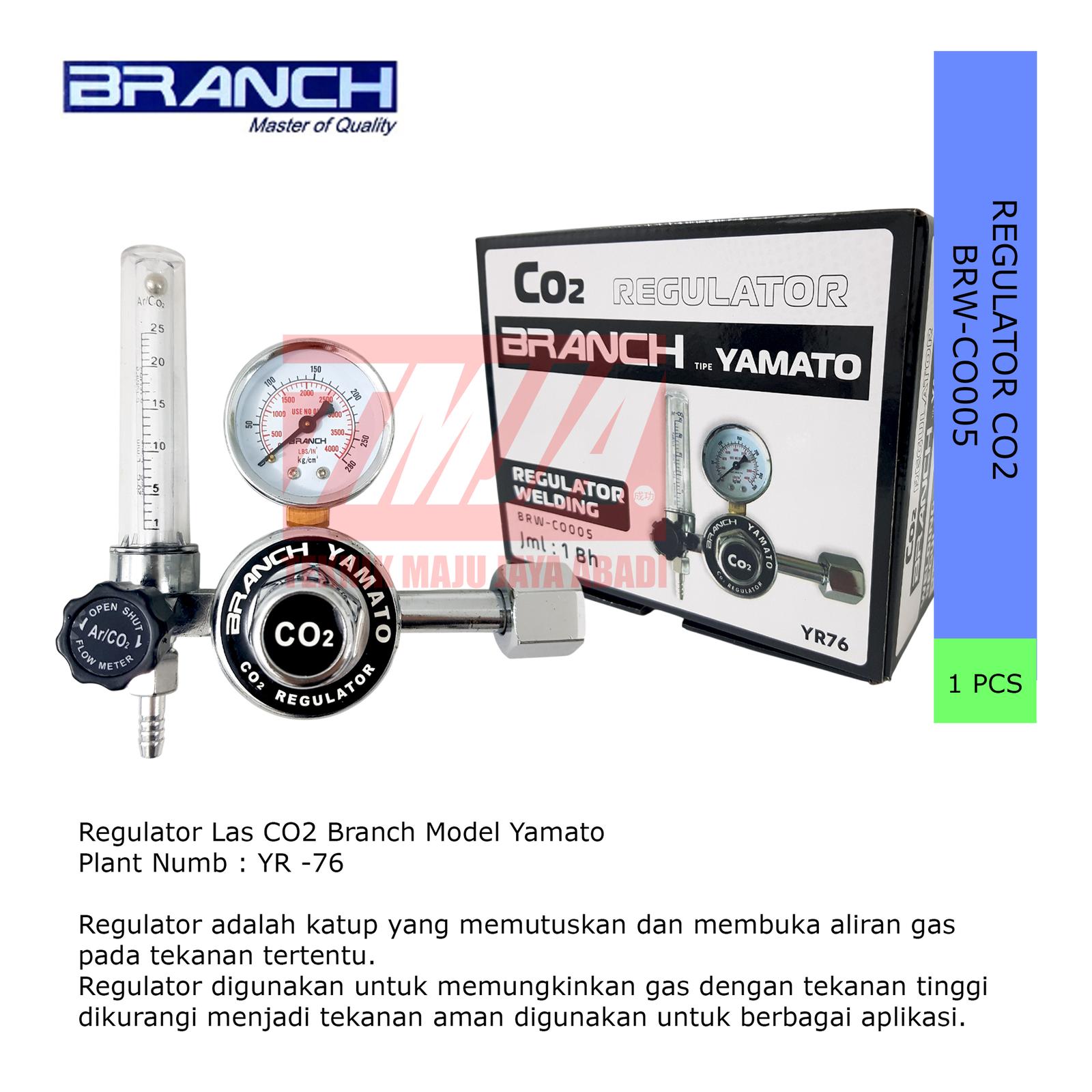 Branch Welding Regulator Argon/CO2 YR-76