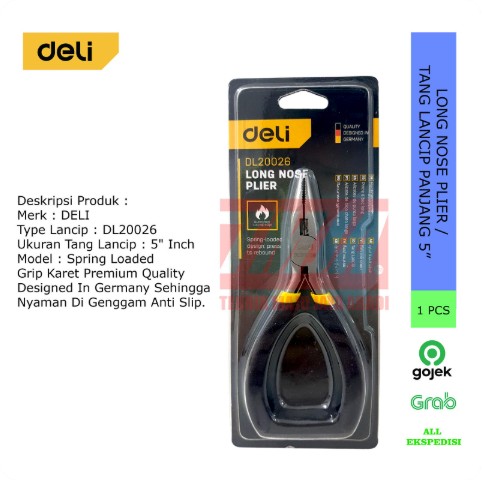 Deli Long Nose Pliers Tang Lancip Mini 5 Inch DL20026