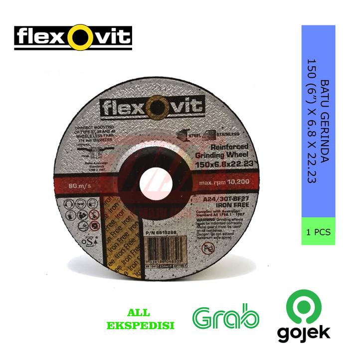 Flexovit Batu Gerinda 150 x 6.8 x 22 (6" x 6.8 x 22)