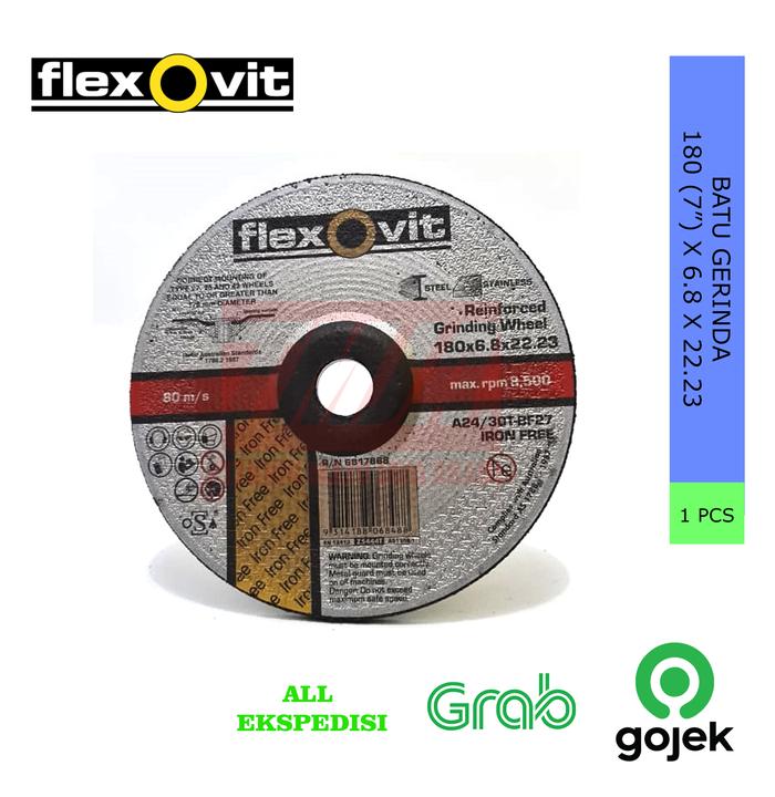 Flexovit Batu Gerinda 180 x 6.8 x 22 (7" x 6.8 x 22)