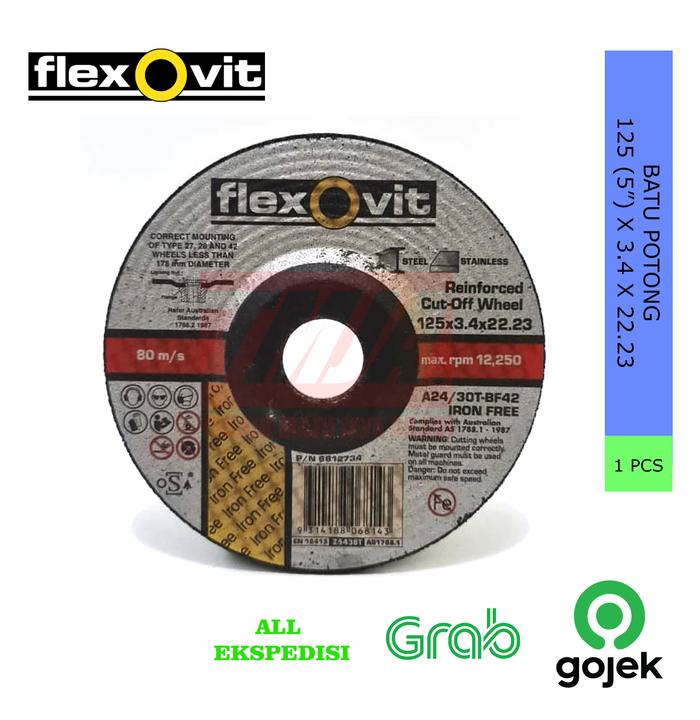 Flexovit Batu Potong 125 x 3.4 x 22 (5" x 3.4 x 22)