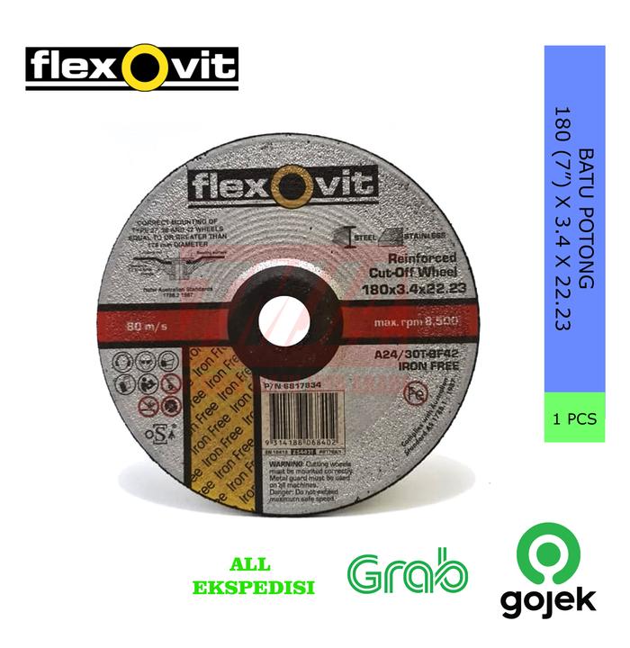 Flexovit Batu Potong 180 x 3.4 x 22 (7" x 3.4 x 22)