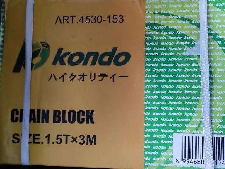 Kondo Chain Block / Takel 1.5 Ton x 3 Meter