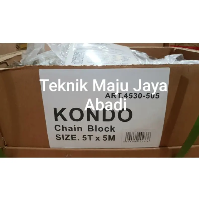 Kondo Chain Block / Takel 5 Ton x 5 Meter
